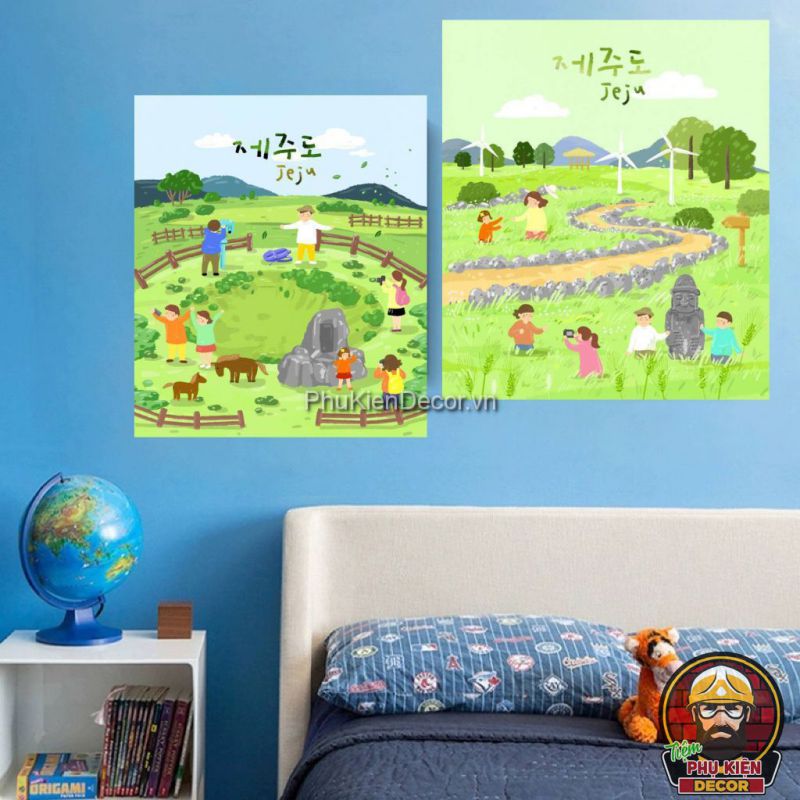 Tranh treo tường 3D địa danh, phong cảnh Hàn Quốc Tranh treo tường 3D địa danh, phong cảnh Hàn Quốc