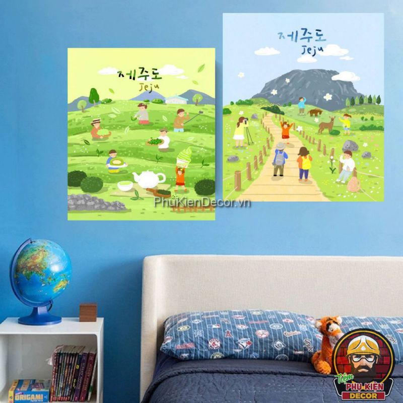 Tranh treo tường 3D địa danh, phong cảnh Hàn Quốc Tranh treo tường 3D địa danh, phong cảnh Hàn Quốc