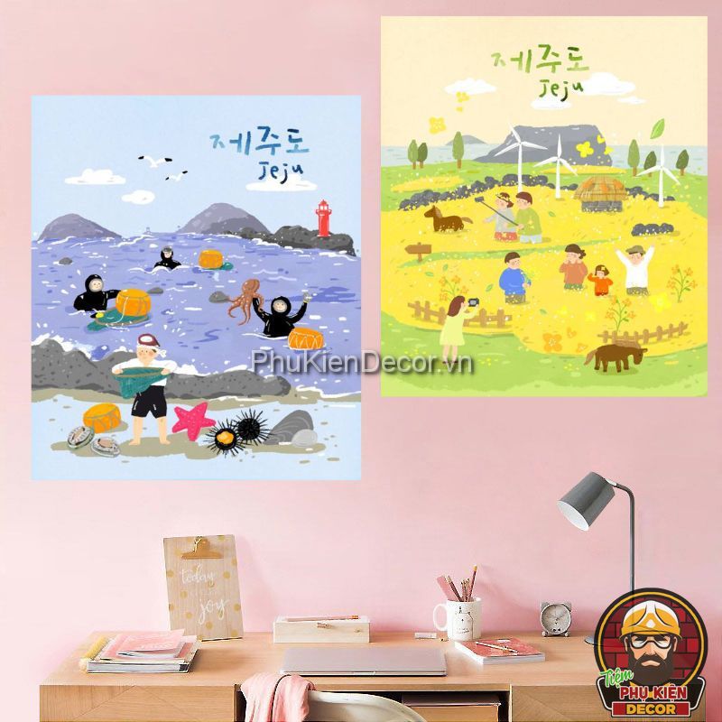 Tranh treo tường 3D địa danh, phong cảnh Hàn Quốc Tranh treo tường 3D địa danh, phong cảnh Hàn Quốc