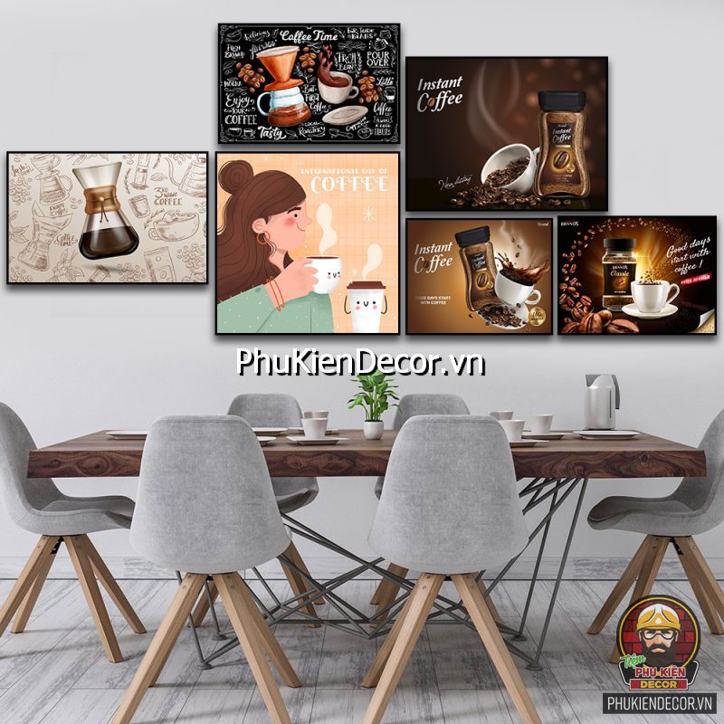 Tranh treo tường quán cafe hot nhất hiện nay Tranh treo tường quán cafe hot nhất hiện nay