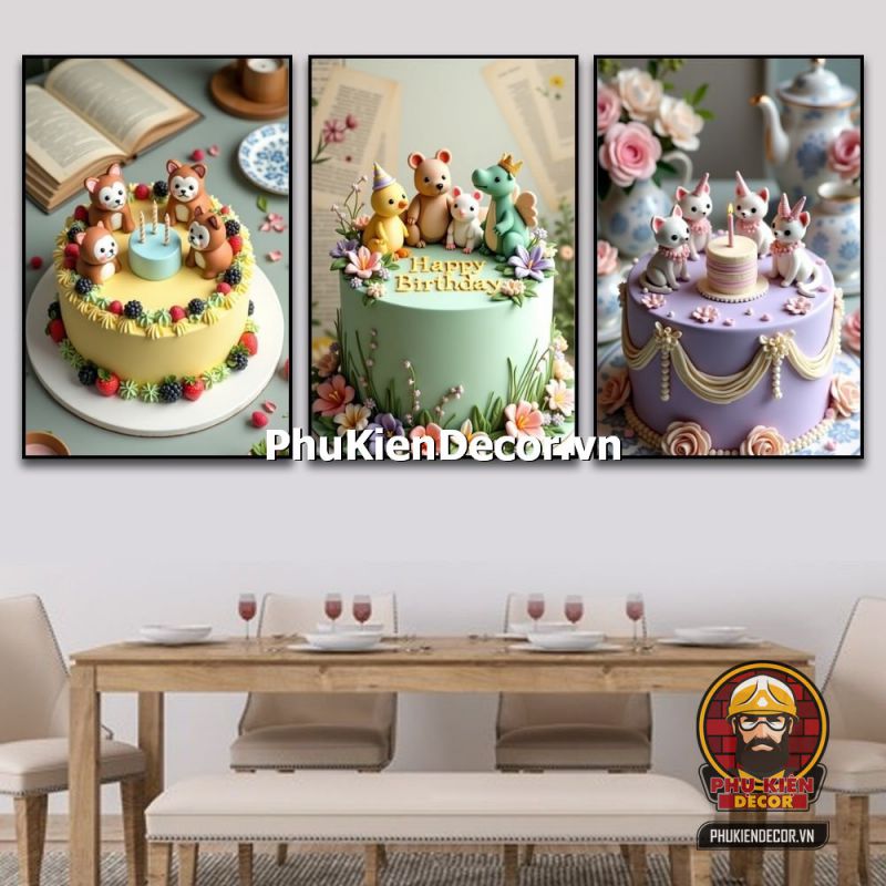 Tranh treo tường cửa hàng bánh kem mới nhất Tranh treo tường cửa hàng bánh kem mới nhất