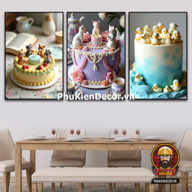 Tranh treo tường cửa hàng bánh kem mới nhất Tranh treo tường cửa hàng bánh kem mới nhất