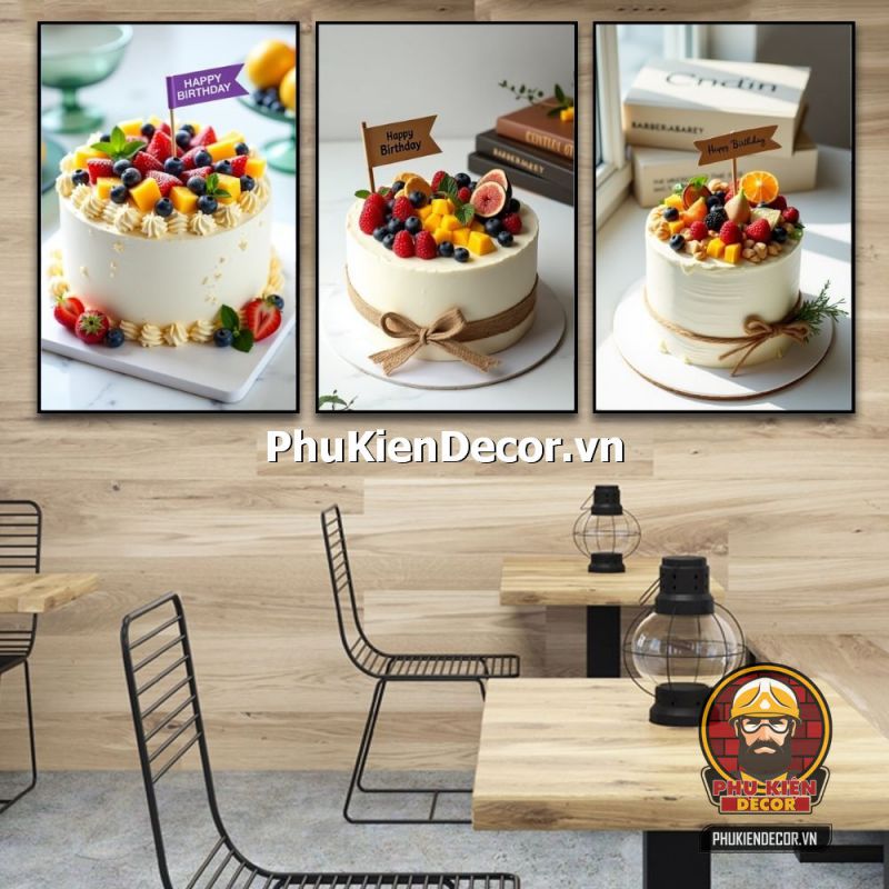 Tranh treo tường cửa hàng bánh kem mới nhất Tranh treo tường cửa hàng bánh kem mới nhất