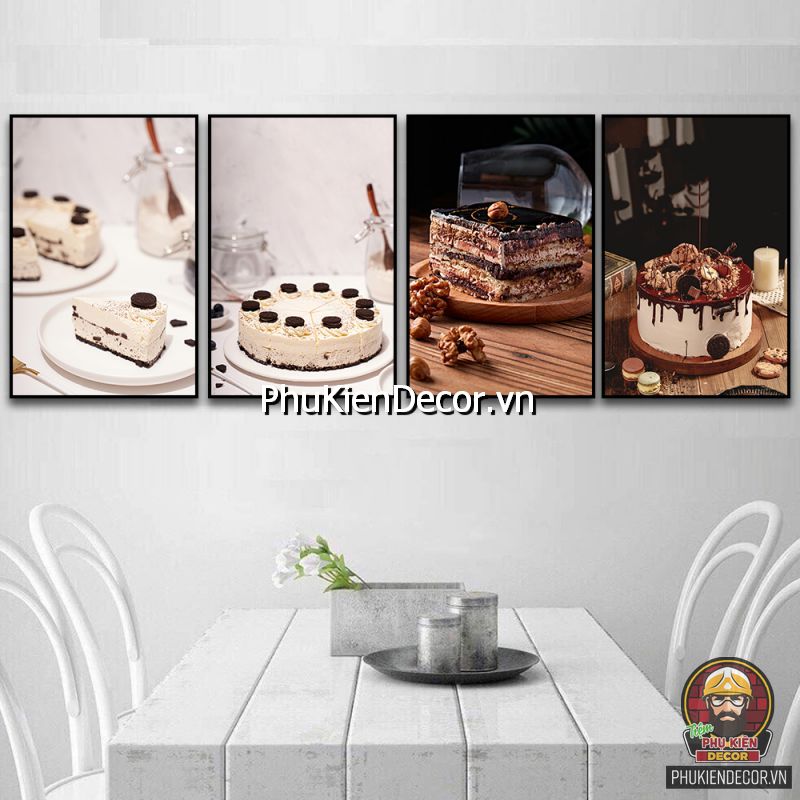 Mẫu tranh treo tường bánh kem đẹp thu hút khách hàng Mẫu tranh treo tường bánh kem đẹp thu hút khách hàng