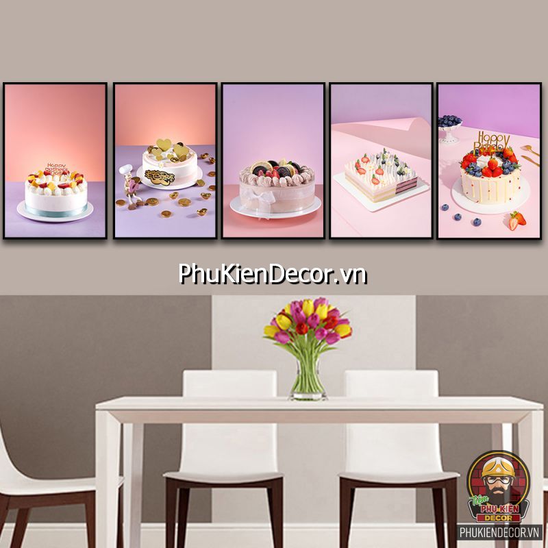 Tranh treo tường bánh kem sinh nhật độc đáo trong mắt khách hàng Tranh treo tường bánh kem sinh nhật độc đáo trong mắt khách hàng