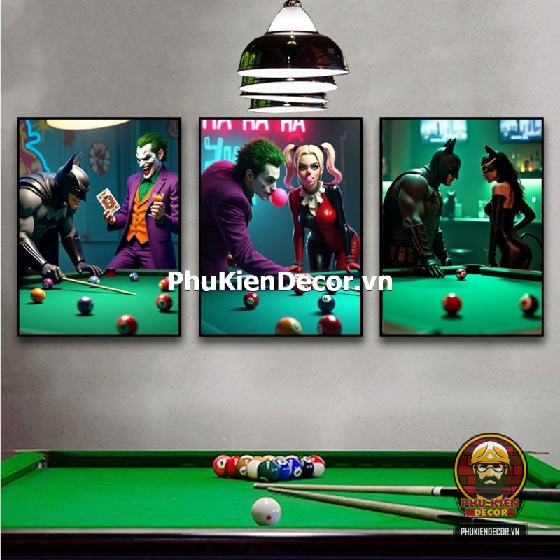 Tranh bi-a chủ đề về Joker đầy thu hút