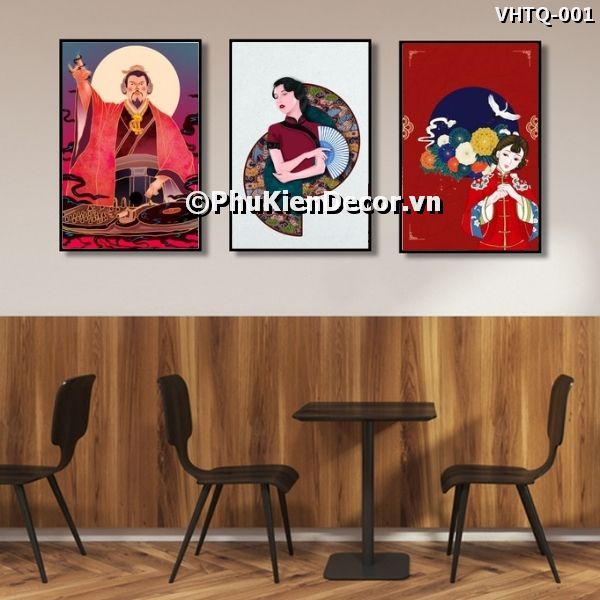 Tranh treo tường những cô gái dịu dàng, đằm thắm trong trang phục sườn xám biểu tượng cho văn hóa Trung Quốc Tranh treo tường những cô gái dịu dàng, đằm thắm trong trang phục sườn xám biểu tượng cho văn hóa Trung Quốc