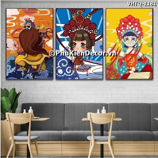 Tranh trang trí những cô gái đáng yêu, tinh nghich trong trang phục cách tân hiện đại, ấn tượng Tranh trang trí những cô gái đáng yêu, tinh nghich trong trang phục cách tân hiện đại, ấn tượng