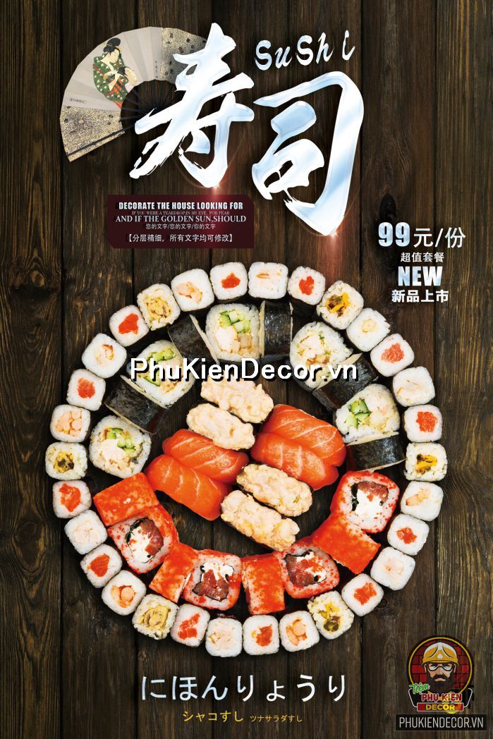 Tranh treo tường các món ăn đặc sản Nhật Bản giúp tăng tính hấp dẫn, đặc sắc cho các món ăn Tranh treo tường các món ăn đặc sản Nhật Bản giúp tăng tính hấp dẫn, đặc sắc cho các món ăn