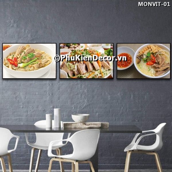 Tranh treo tường các món ăn thơm ngon, háp dẫn từ thịt vịt Tranh treo tường các món ăn thơm ngon, háp dẫn từ thịt vịt