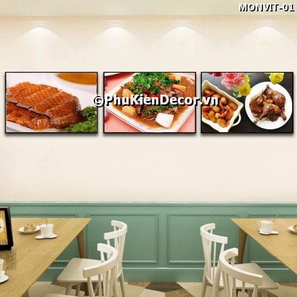 Tranh trang trí quán ăn về vịt đa dạng, phong phú, nổi bật Tranh trang trí quán ăn về vịt đa dạng, phong phú, nổi bật