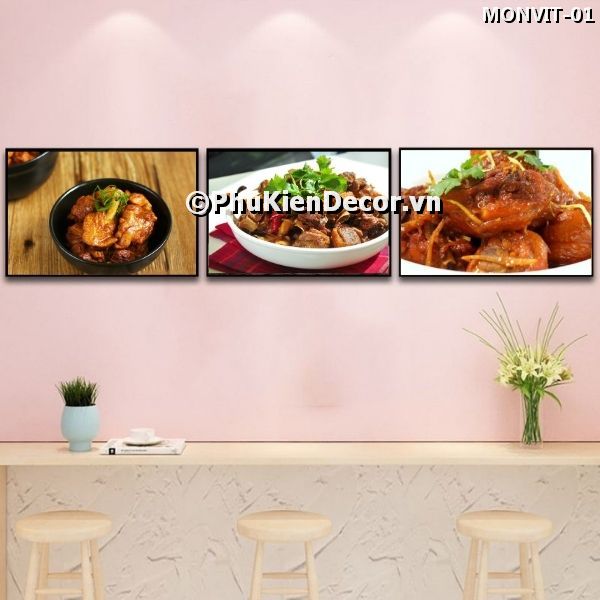 Tranh trang trí quán ăn về vịt đa dạng, phong phú, nổi bật Tranh trang trí quán ăn về vịt đa dạng, phong phú, nổi bật