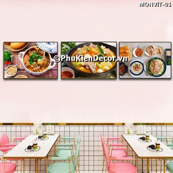 Tranh treo tường các món ăn thơm ngon, háp dẫn từ thịt vịt Tranh treo tường các món ăn thơm ngon, háp dẫn từ thịt vịt