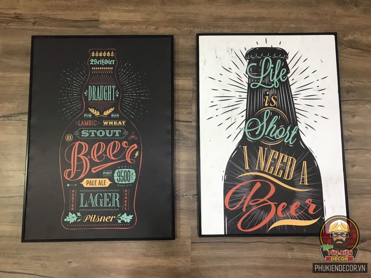 Tranh treo tường trang trí quán Cafe Bia Tranh treo tường trang trí quán Cafe Bia