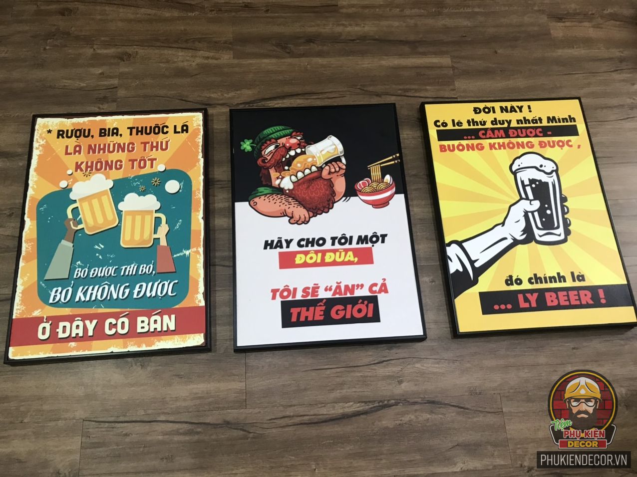 Tranh treo tường trang trí quán Cafe Bia Tranh treo tường trang trí quán Cafe Bia