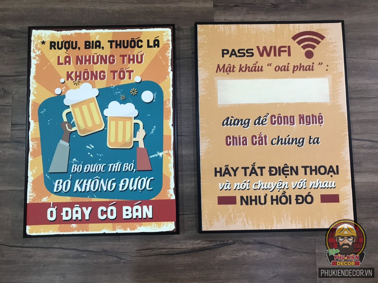 Tranh treo tường trang trí quán Cafe Bia Tranh treo tường trang trí quán Cafe Bia