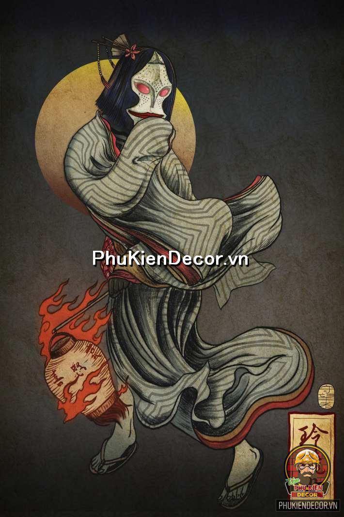 Tranh treo tường chiến binh Samurai Nhật Bản Tranh treo tường chiến binh Samurai Nhật Bản