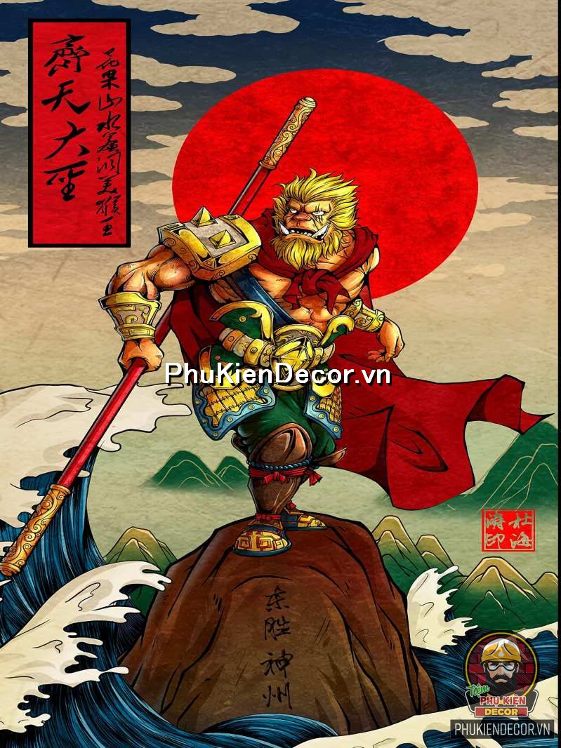 Tranh treo tường chiến binh Samurai Nhật Bản Tranh treo tường chiến binh Samurai Nhật Bản