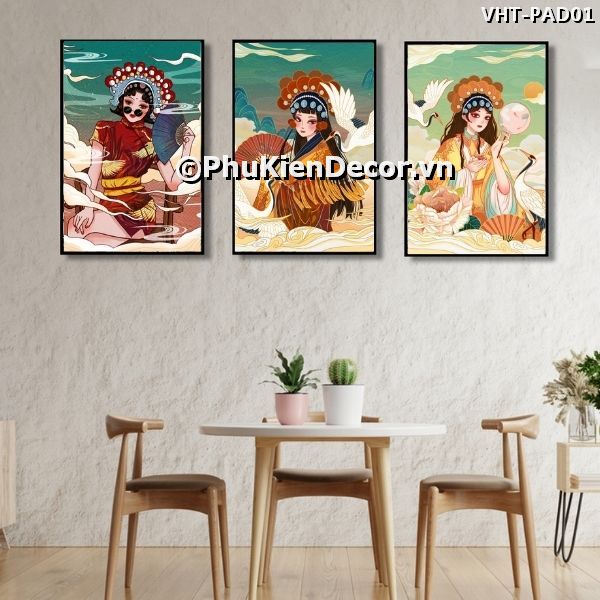 Tranh treo tường những cô gái mang vẻ đẹp kết hợp giữa truyền thống và hiện đại của văn hóa Trung Quốc Tranh treo tường những cô gái mang vẻ đẹp kết hợp giữa truyền thống và hiện đại của văn hóa Trung Quốc