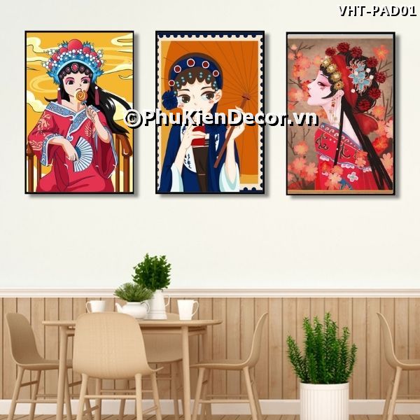 Tranh treo tường những cô gái mang vẻ đẹp kết hợp giữa truyền thống và hiện đại của văn hóa Trung Quốc Tranh treo tường những cô gái mang vẻ đẹp kết hợp giữa truyền thống và hiện đại của văn hóa Trung Quốc