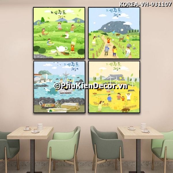 Tranh phong cảnh Jeju - hòn đảo xinh đẹp nhất Hàn Quốc, là biểu tượng văn hóa của xứ sở Kim Chi Tranh phong cảnh Jeju - hòn đảo xinh đẹp nhất Hàn Quốc, là biểu tượng văn hóa của xứ sở Kim Chi