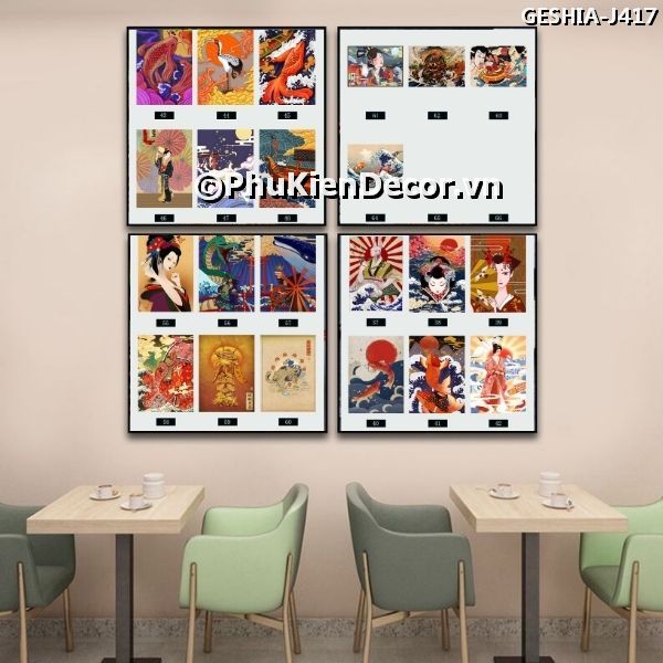 Tranh treo phong cách Geishia mang vẻ đẹp đặc trưng, độc đáo của văn hóa Nhật Bản Tranh treo phong cách Geishia mang vẻ đẹp đặc trưng, độc đáo của văn hóa Nhật Bản