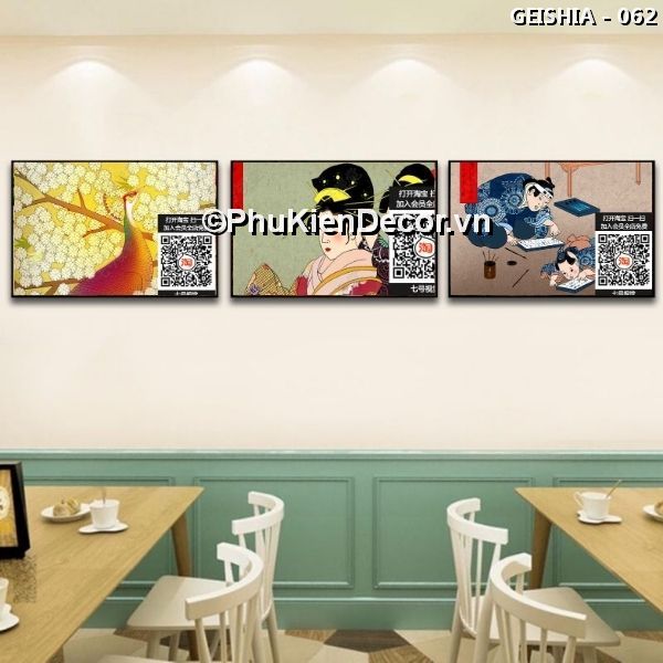 Tranh treo tường phong cách Nhật Bản mang vẻ đẹp huyền bí của nghệ thuật Geisha cuốn hút khó cưỡng Tranh treo tường phong cách Nhật Bản mang vẻ đẹp huyền bí của nghệ thuật Geisha cuốn hút khó cưỡng