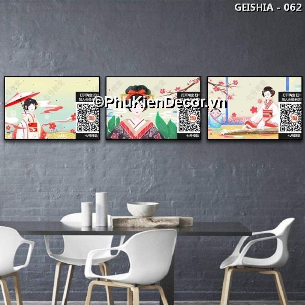 Tranh treo tường phong cách Nhật Bản mang vẻ đẹp huyền bí của nghệ thuật Geisha cuốn hút khó cưỡng Tranh treo tường phong cách Nhật Bản mang vẻ đẹp huyền bí của nghệ thuật Geisha cuốn hút khó cưỡng