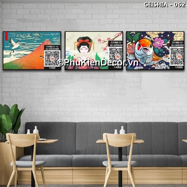 Tranh treo tường phong cách Nhật Bản mang vẻ đẹp huyền bí của nghệ thuật Geisha cuốn hút khó cưỡng Tranh treo tường phong cách Nhật Bản mang vẻ đẹp huyền bí của nghệ thuật Geisha cuốn hút khó cưỡng