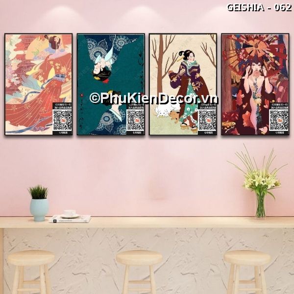 Tranh treo tường Geishia thời đại Ukiyo-e mang vẻ đẹp chuẩn truyền thống của văn hóa Geishia lâu đời Tranh treo tường Geishia thời đại Ukiyo-e mang vẻ đẹp chuẩn truyền thống của văn hóa Geishia lâu đời