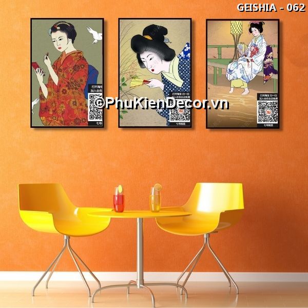 Tranh treo tường phong cách Nhật Bản mang vẻ đẹp huyền bí của nghệ thuật Geisha cuốn hút khó cưỡng Tranh treo tường phong cách Nhật Bản mang vẻ đẹp huyền bí của nghệ thuật Geisha cuốn hút khó cưỡng