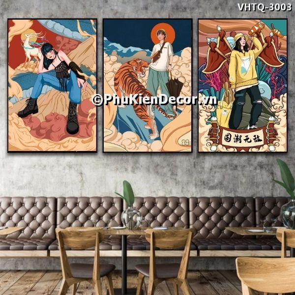 Tranh treo tường giới trẻ Trung Quốc thời thượng, sành điệu, trờ thành xu hướng về phong cách Tranh treo tường giới trẻ Trung Quốc thời thượng, sành điệu, trờ thành xu hướng về phong cách