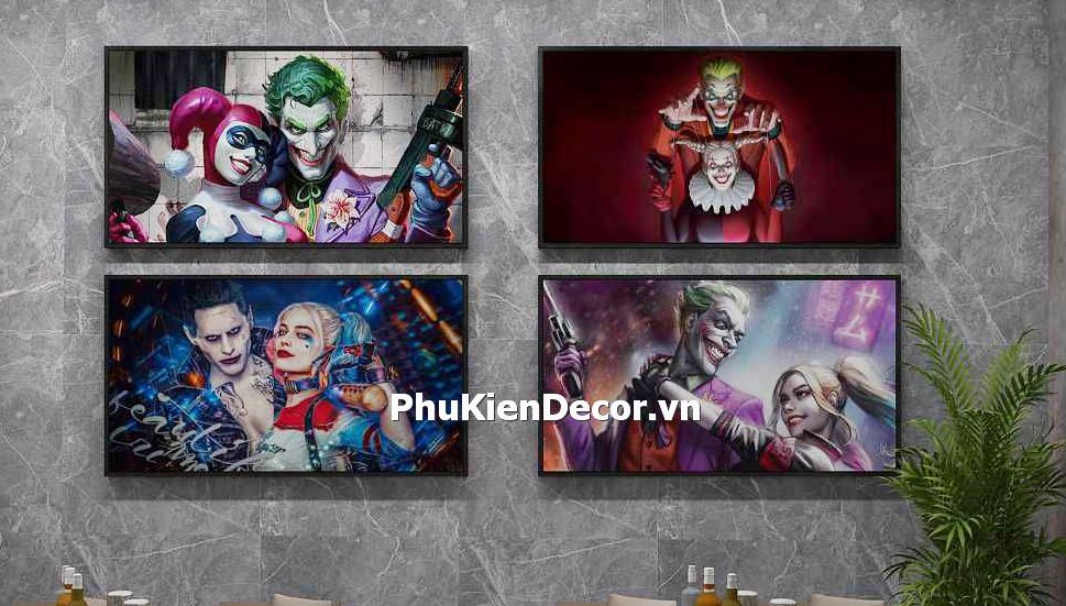Tranh treo tường Joker trang trí Tranh treo tường Joker trang trí