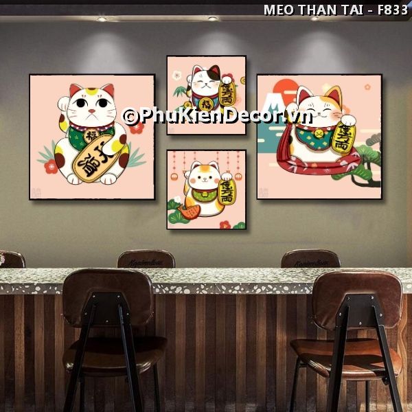 Tranh treo tường mèo thần tài biểu tượng may mắn, tài lộc trong văn hóa Nhật Bản Tranh treo tường mèo thần tài biểu tượng may mắn, tài lộc trong văn hóa Nhật Bản
