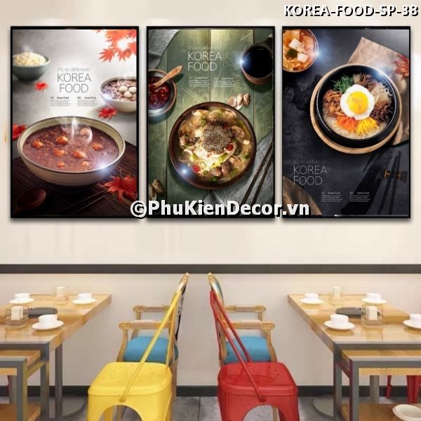 Tranh treo tường món ăn hàn quốc thơm ngon bổ dưỡng Tranh treo tường món ăn hàn quốc thơm ngon bổ dưỡng