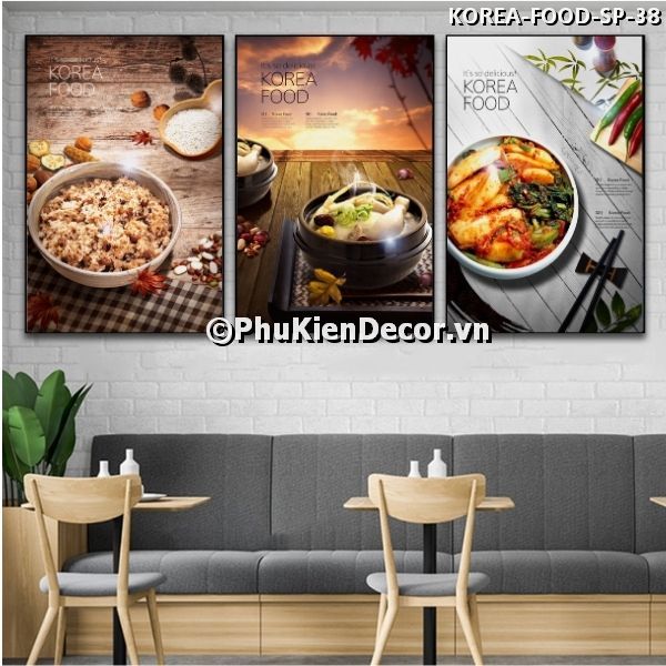 Tranh treo tường món ăn hàn quốc thơm ngon bổ dưỡng Tranh treo tường món ăn hàn quốc thơm ngon bổ dưỡng