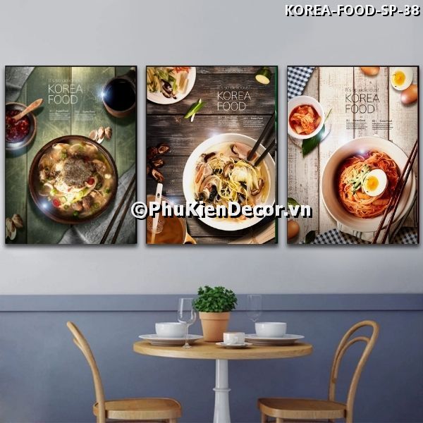Tranh treo tường trang trí quán ăn - nhà hàng phong cách Hàn Quốc bắt mắt, thu hút Tranh treo tường trang trí quán ăn - nhà hàng phong cách Hàn Quốc bắt mắt, thu hút