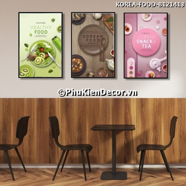 Tranh treo tường trang trí quán ăn - nhà hàng phong cách Hàn Quốc bắt mắt, thu hút Tranh treo tường trang trí quán ăn - nhà hàng phong cách Hàn Quốc bắt mắt, thu hút