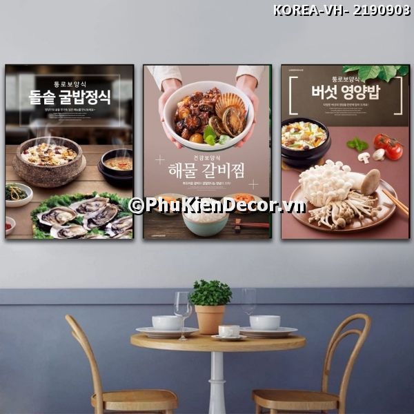 Tranh các món ăn đa dạng, phong phú. màu sắc bắt mắt, hấp dẫn của ẩm thực Hàn Quốc Tranh các món ăn đa dạng, phong phú. màu sắc bắt mắt, hấp dẫn của ẩm thực Hàn Quốc