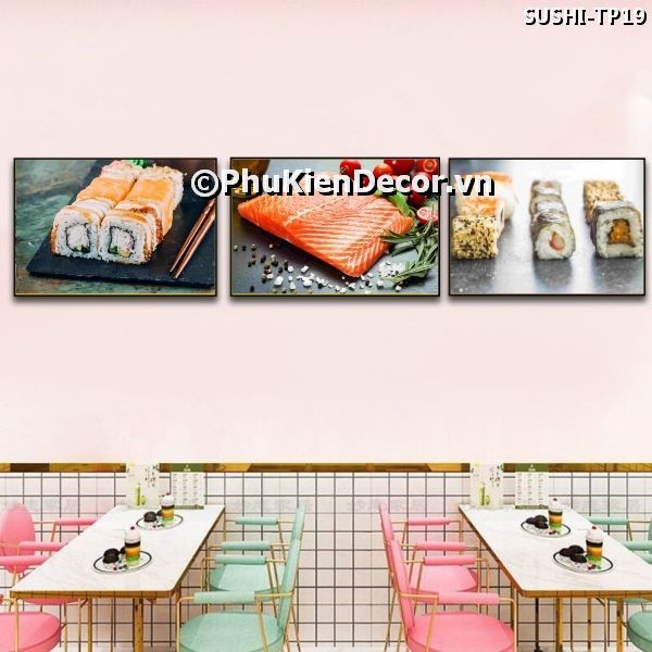 Tranh treo tường món sushi thơm ngon là nét đặc trưng trong văn hóa ẩm thực Nhật Bản Tranh treo tường món sushi thơm ngon là nét đặc trưng trong văn hóa ẩm thực Nhật Bản