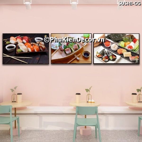 Tranh treo tường món sushi thơm ngon là nét đặc trưng trong văn hóa ẩm thực Nhật Bản Tranh treo tường món sushi thơm ngon là nét đặc trưng trong văn hóa ẩm thực Nhật Bản