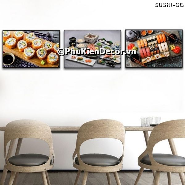 Tranh treo tường món sushi thơm ngon là nét đặc trưng trong văn hóa ẩm thực Nhật Bản Tranh treo tường món sushi thơm ngon là nét đặc trưng trong văn hóa ẩm thực Nhật Bản