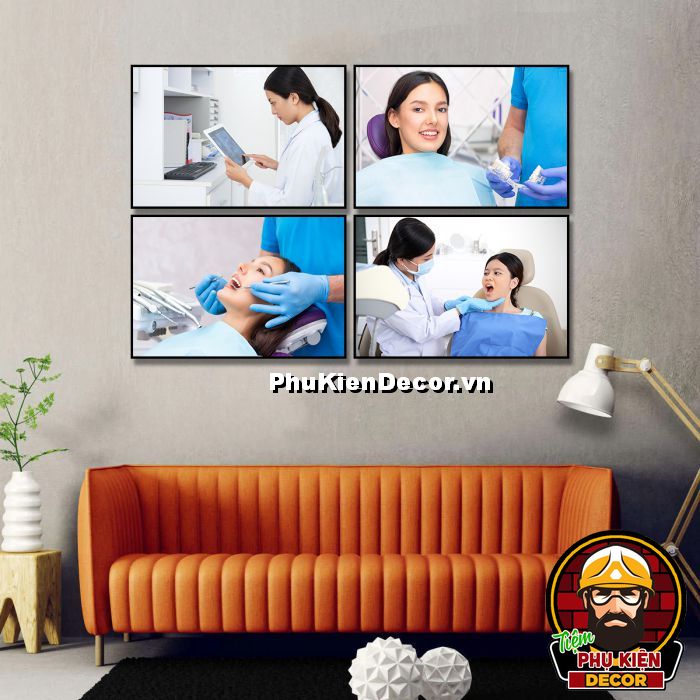 Tranh treo tường nha khoa tạo không gian thân thiện, thoải mái, xua tan nỗi sợ phòng khám cho bệnh nhân Tranh treo tường nha khoa tạo không gian thân thiện, thoải mái, xua tan nỗi sợ phòng khám cho bệnh nhân
