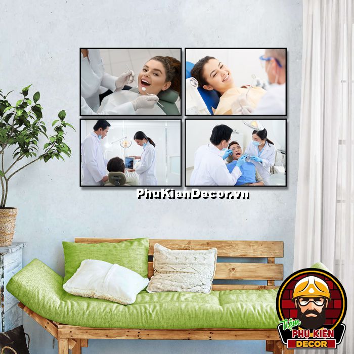 Tranh treo tường nha khoa tạo không gian thân thiện, thoải mái, xua tan nỗi sợ phòng khám cho bệnh nhân Tranh treo tường nha khoa tạo không gian thân thiện, thoải mái, xua tan nỗi sợ phòng khám cho bệnh nhân