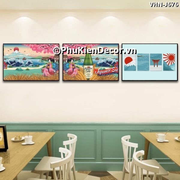 Tranh treo tường các phong cảnh là biểu tượng văn hóa đặc trưng, đặc sắc của xứ sở Hoa Anh Đào