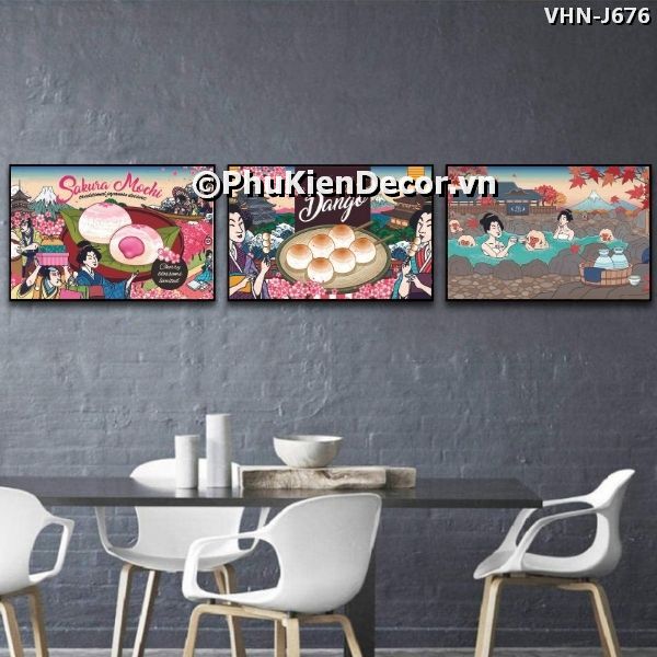 Tranh treo tường phong cách vẽ hoạt hình thể hiện nét đẹp văn hóa Nhật Bản đặc sắc,phong phú Tranh treo tường phong cách vẽ hoạt hình thể hiện nét đẹp văn hóa Nhật Bản đặc sắc,phong phú