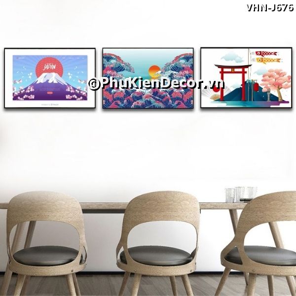 Tranh treo tường các phong cảnh là biểu tượng văn hóa đặc trưng, đặc sắc của xứ sở Hoa Anh Đào