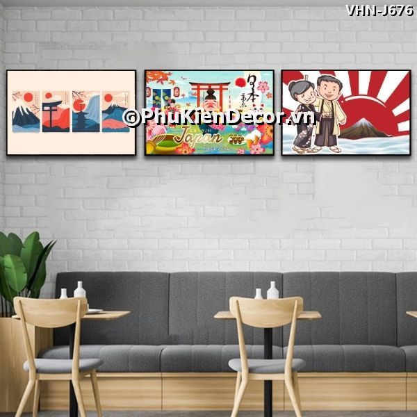 Tranh treo tường các phong cảnh là biểu tượng văn hóa đặc trưng, đặc sắc của xứ sở Hoa Anh Đào