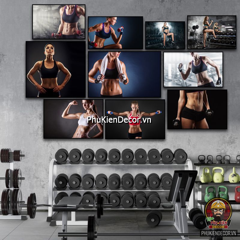 Cách trang trí tranh treo tường phòng gym đẹp, tạo động lực tinh thần tốt khi tập Cách trang trí tranh treo tường phòng gym đẹp, tạo động lực tinh thần tốt khi tập