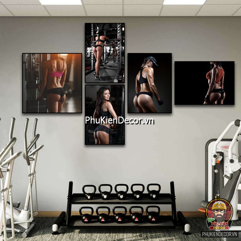 Sử dụng tranh treo tường phòng tập gym phổ biến tạo động lực cho người tập Sử dụng tranh treo tường phòng tập gym phổ biến tạo động lực cho người tập